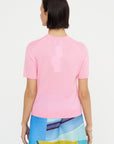 Short Sleeve Sweater, Pink