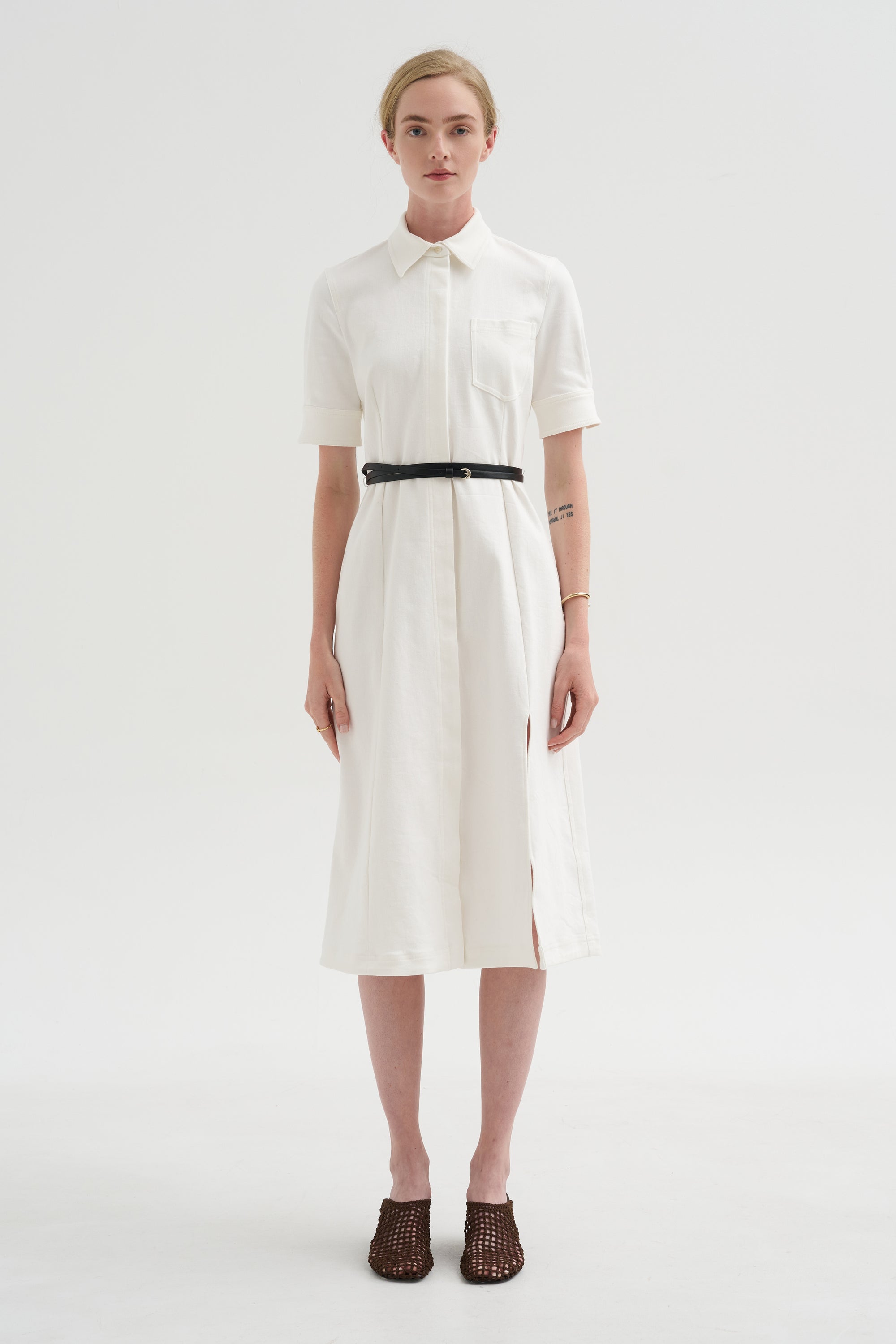 Kieran Dress, Optic White