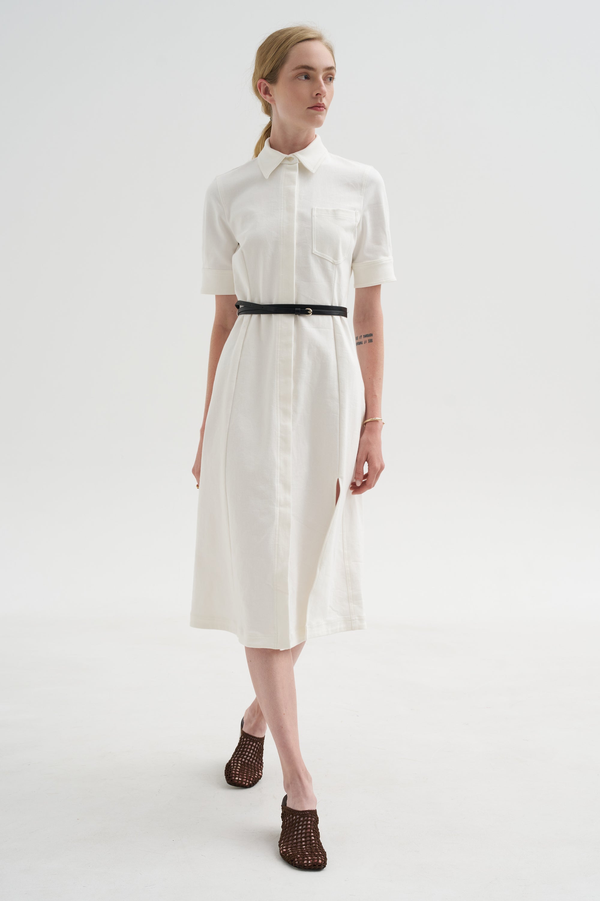 Kieran Dress, Optic White
