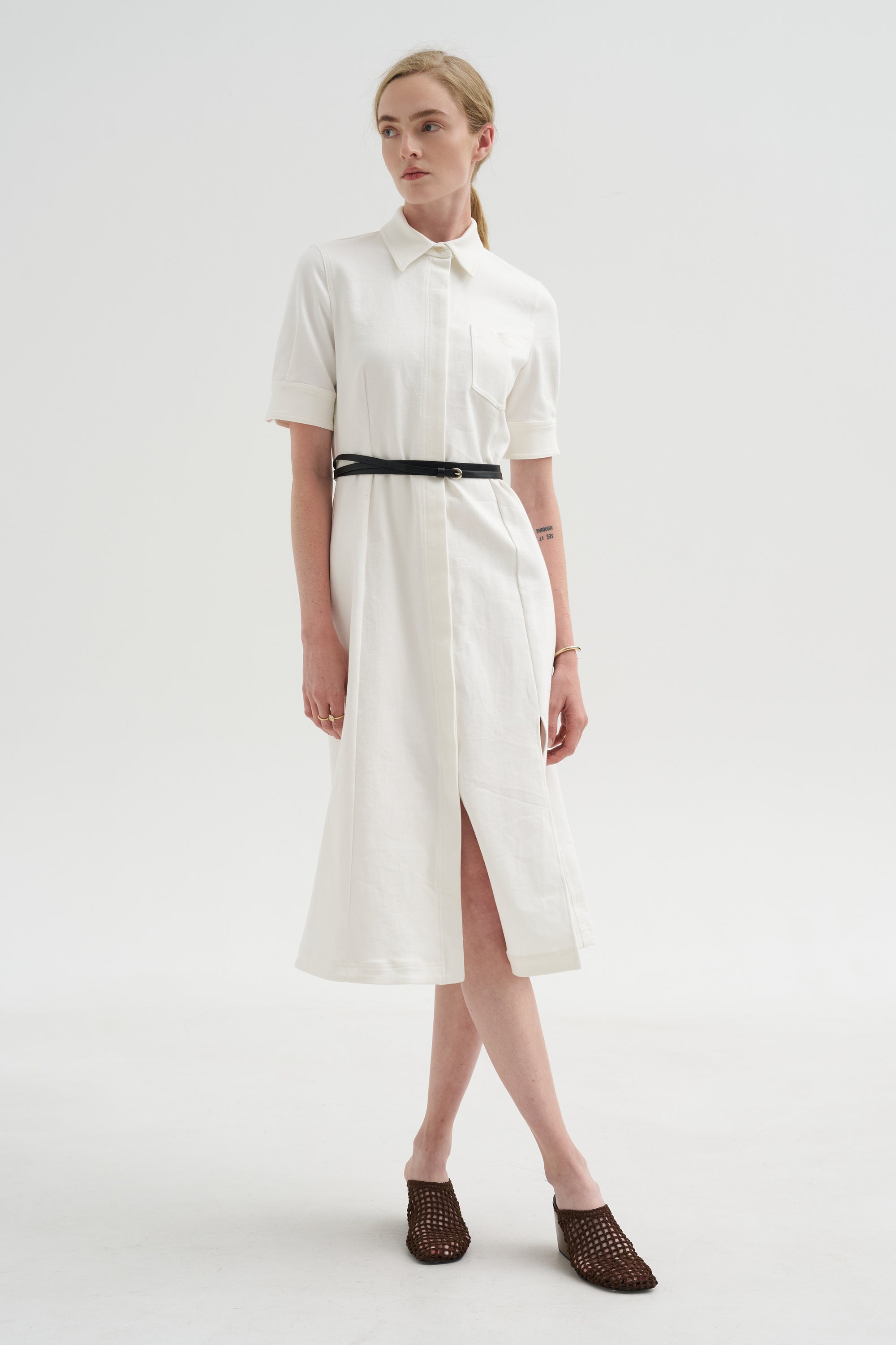 Kieran Dress, Optic White