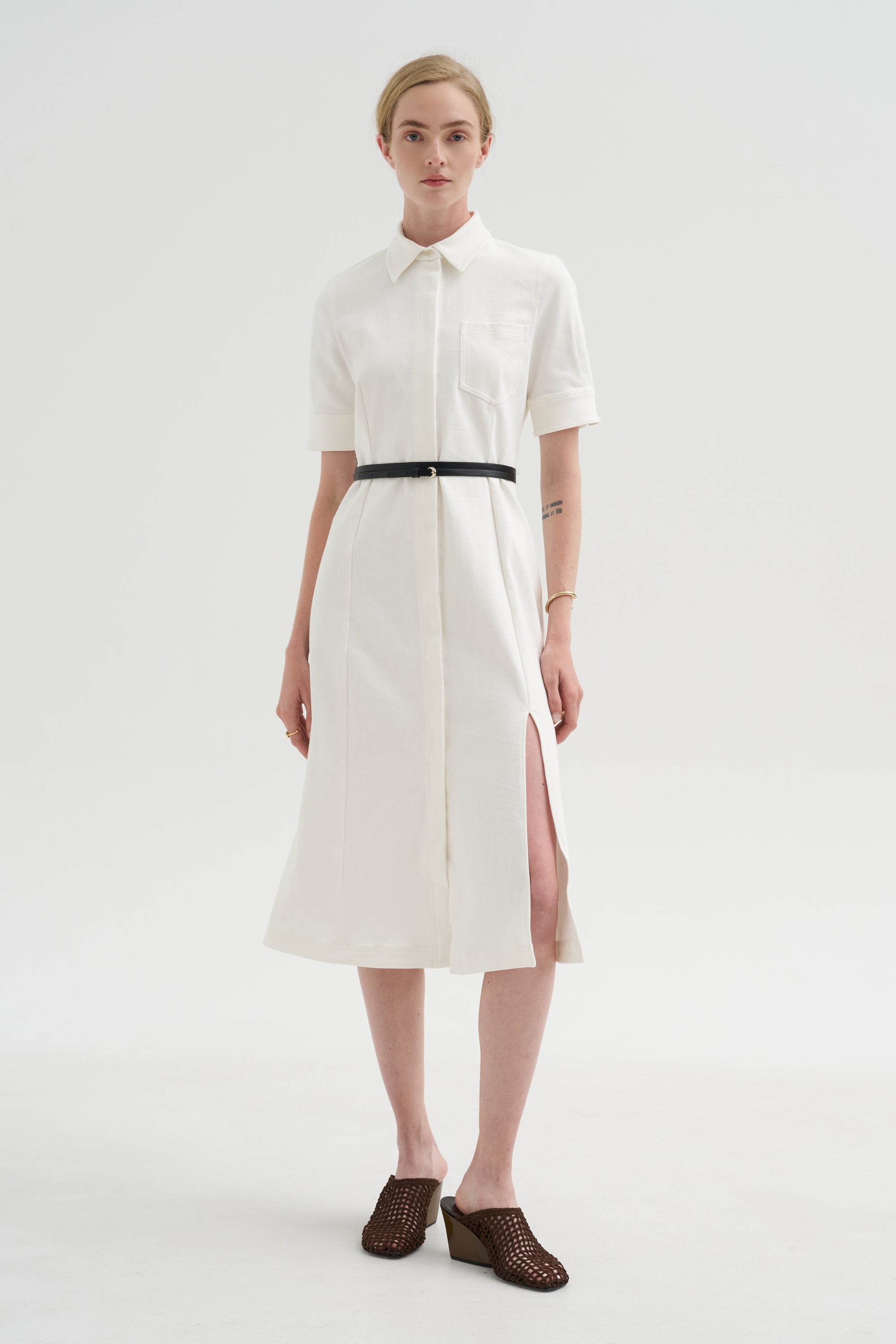 Kieran Dress, Optic White