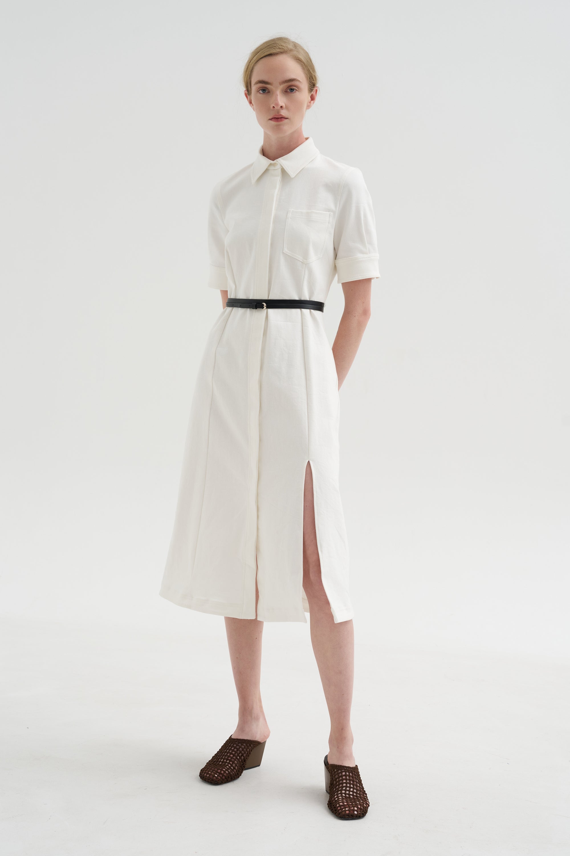 Kieran Dress, Optic White