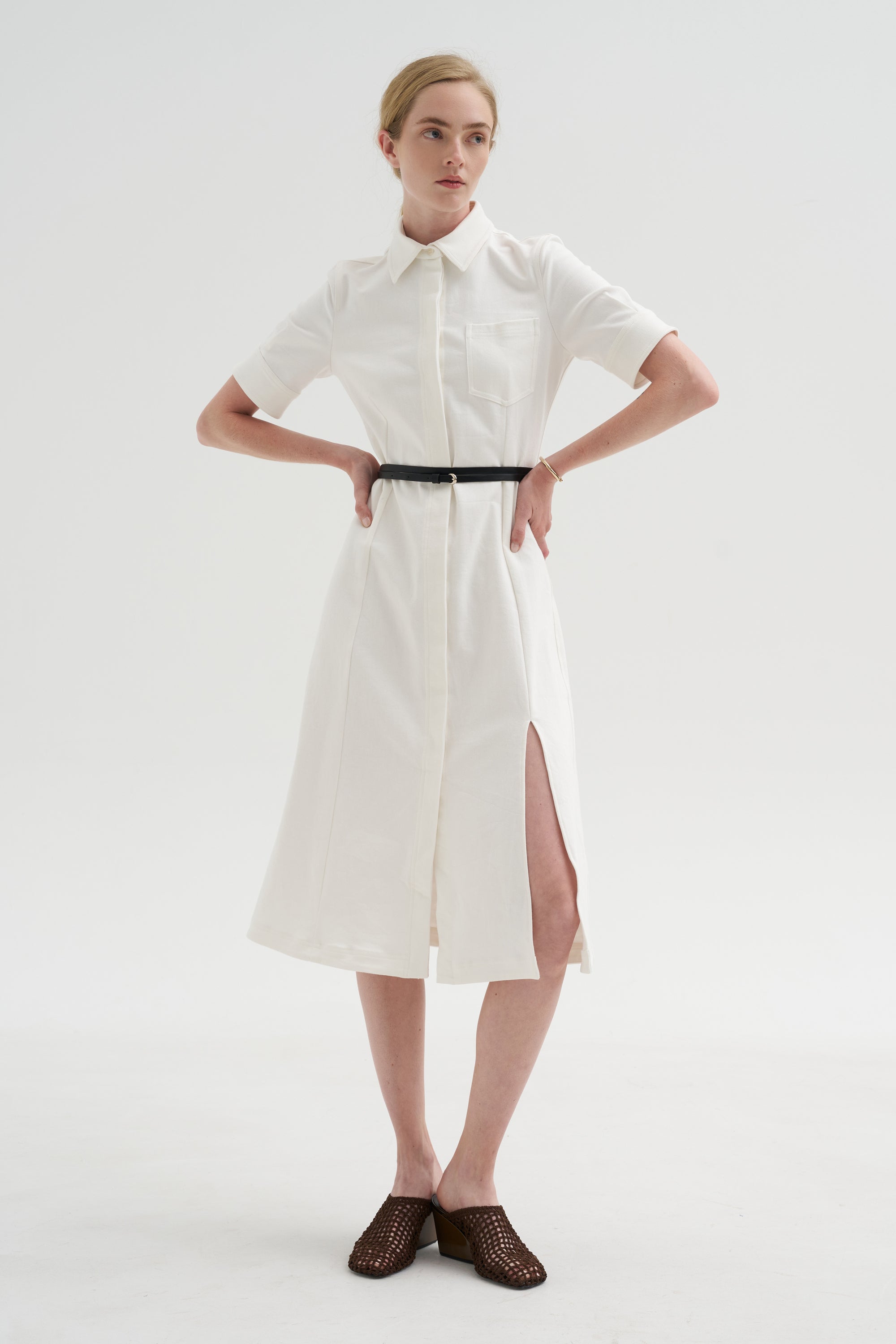 Kieran Dress, Optic White