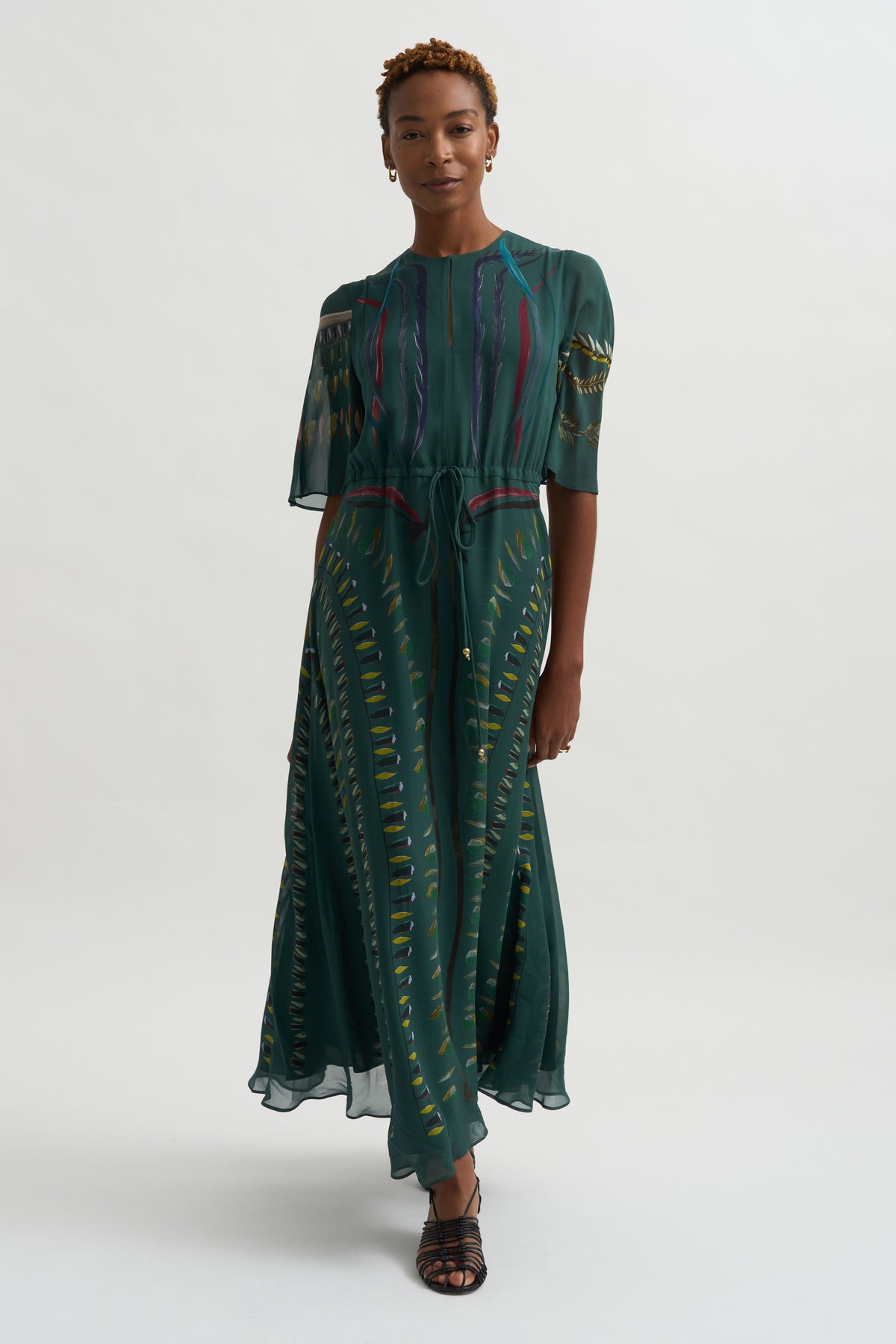Thessaly Dress, Hunter Botanical