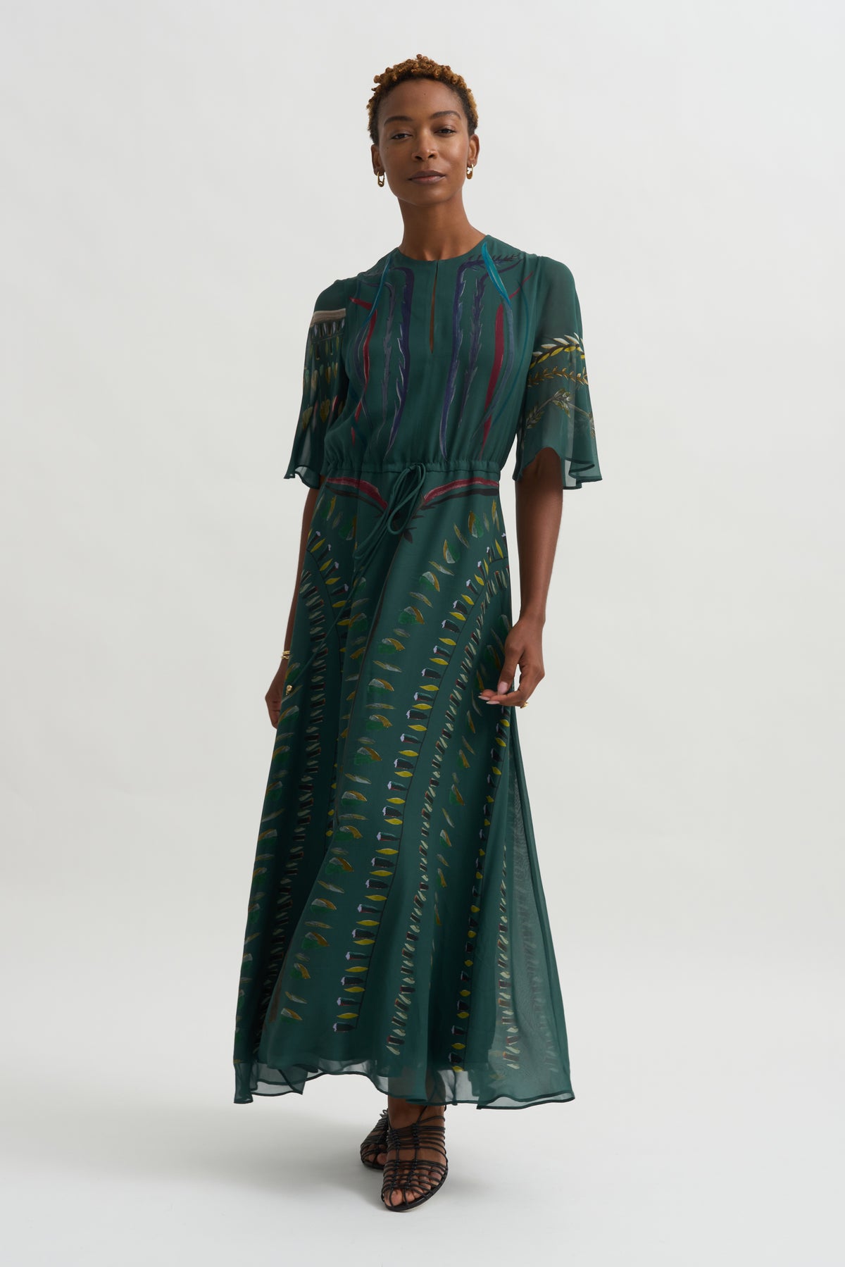 Thessaly Dress, Hunter Botanical