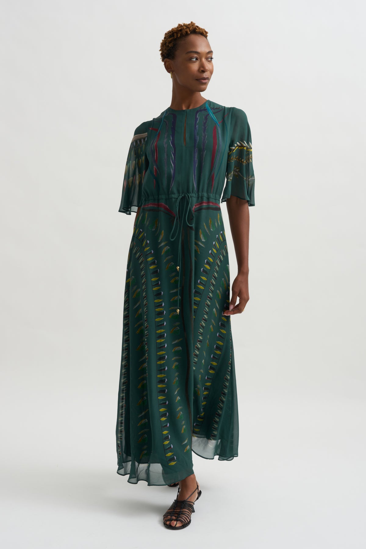 Thessaly Dress, Hunter Botanical