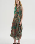 Sleeveless Dress, Print Panel JJJ