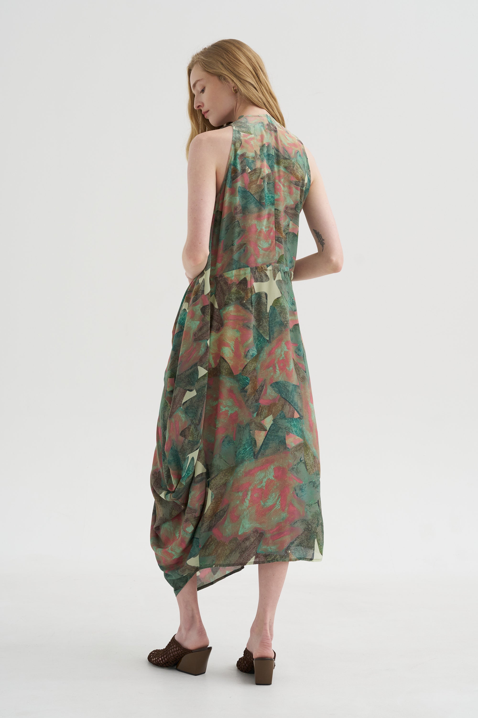 Sleeveless Dress, Print Panel JJJ