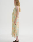Sleeveless Dress, Print Y - Rose Pale