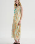 Sleeveless Dress, Print Y - Rose Pale