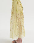 Chiffon Silk Skirt, Print X