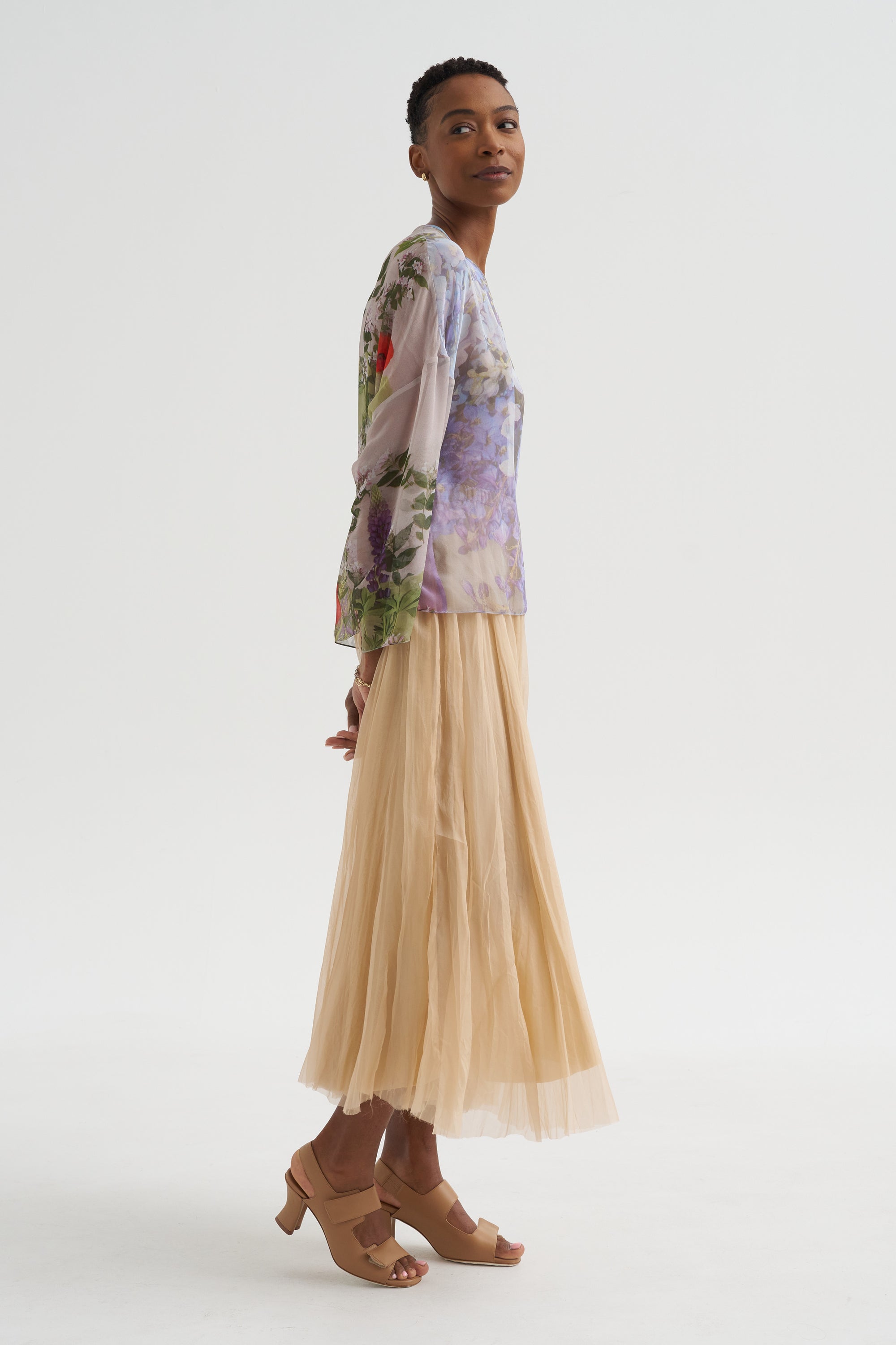 Chiffon Silksweater, Print R