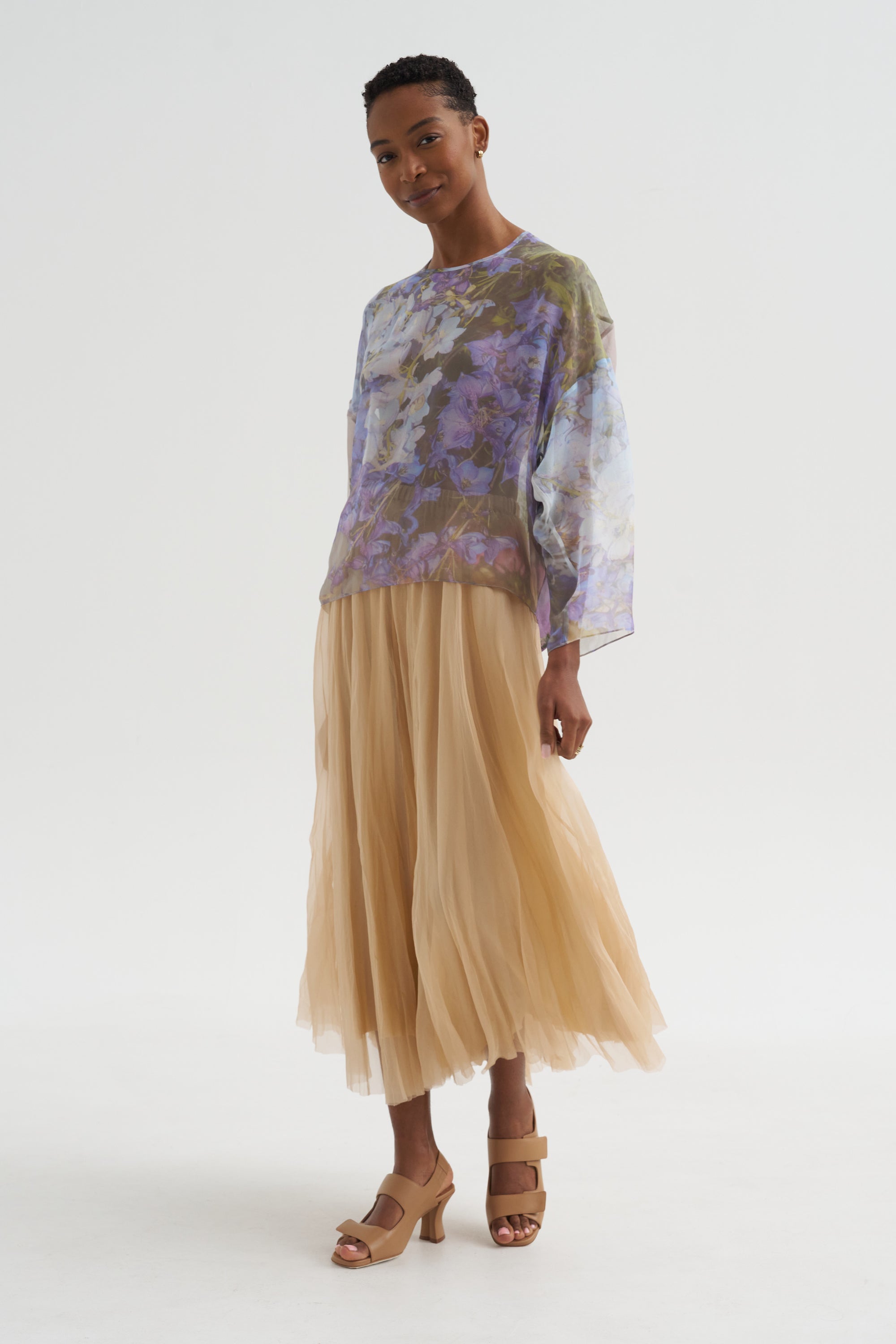 Chiffon Silksweater, Print R
