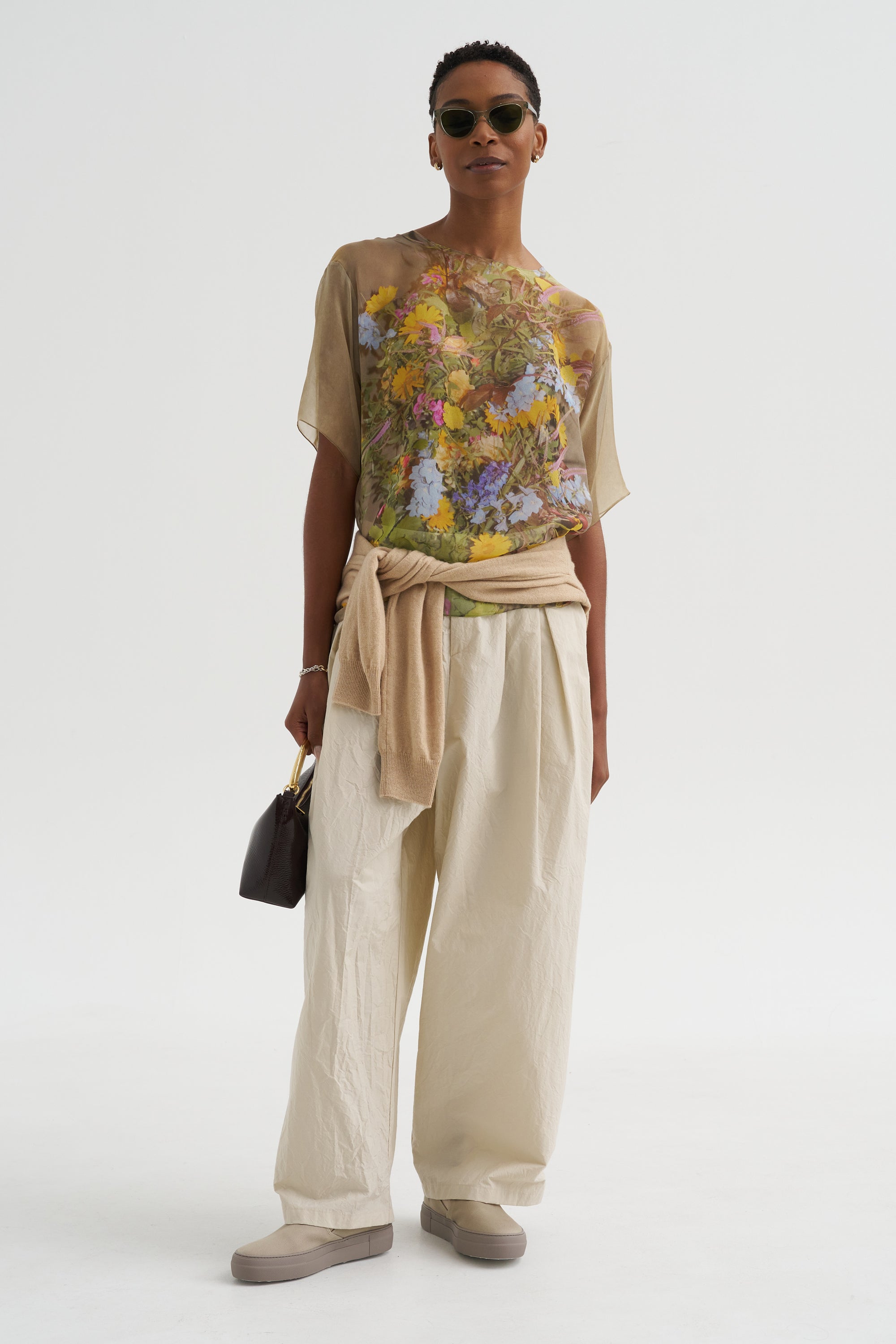 Chiffon T-Shirt, Print E