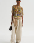 Chiffon T-Shirt, Print E