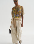 Chiffon T-Shirt, Print E