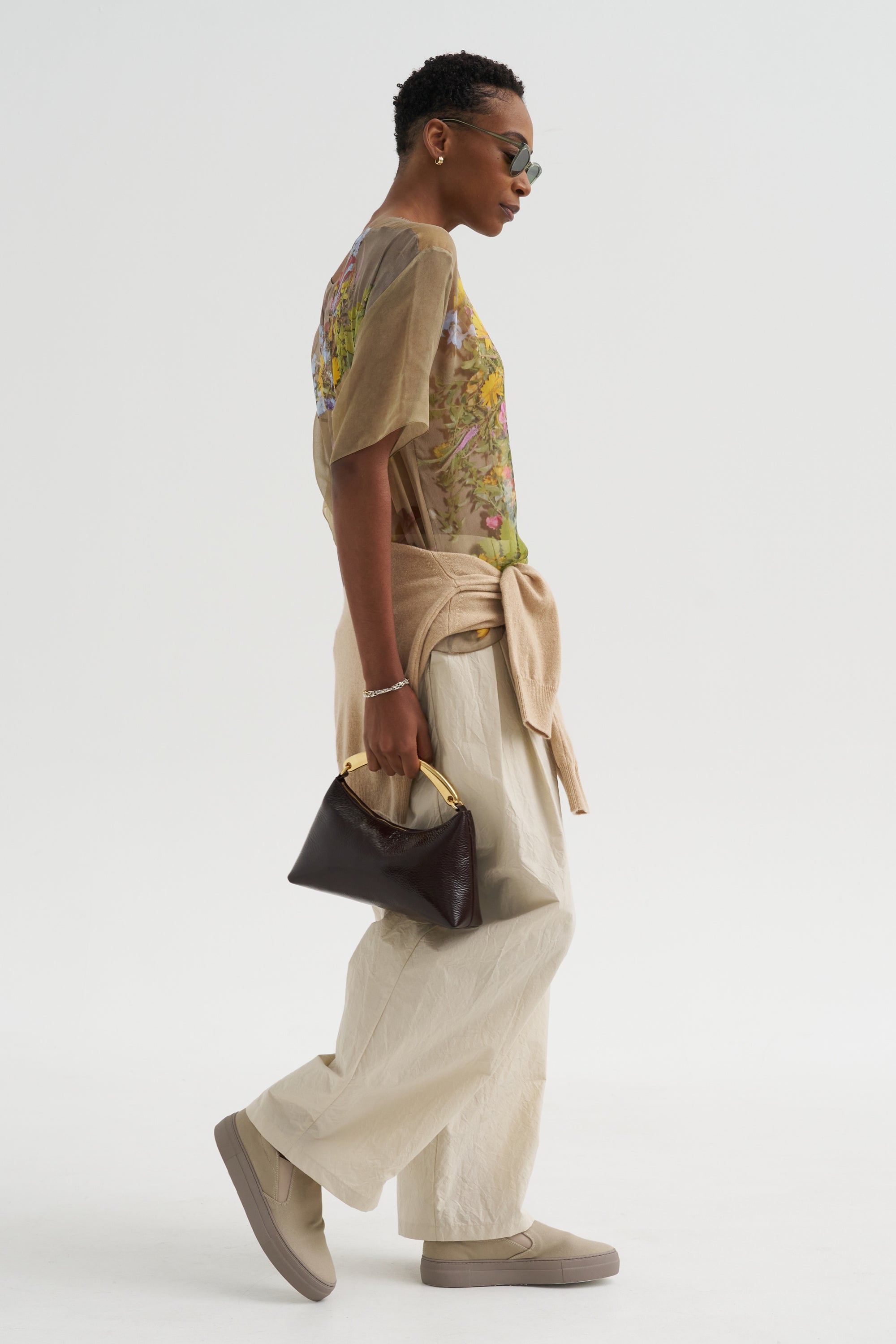 Chiffon T-Shirt, Print E