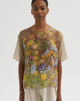Chiffon T-Shirt, Print E