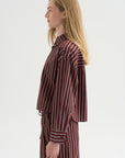 Cropped Isolde Button Down, Spice Multi Stripe