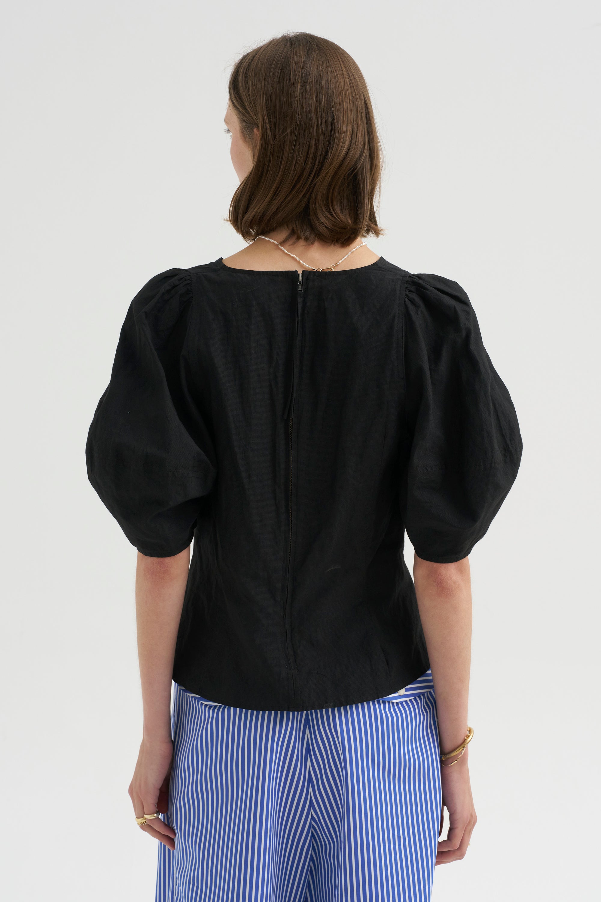 Scupted Bina Top, Black