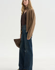 Top Monde Drape Bias,  Black Coffee