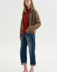 Merce Slinky Slim Button Up, Cinnamon