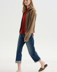 Merce Slinky Slim Button Up, Cinnamon