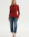 Merce Slinky Slim Button Up, Cinnamon