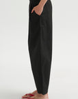 Spa Pleat Pant, Black