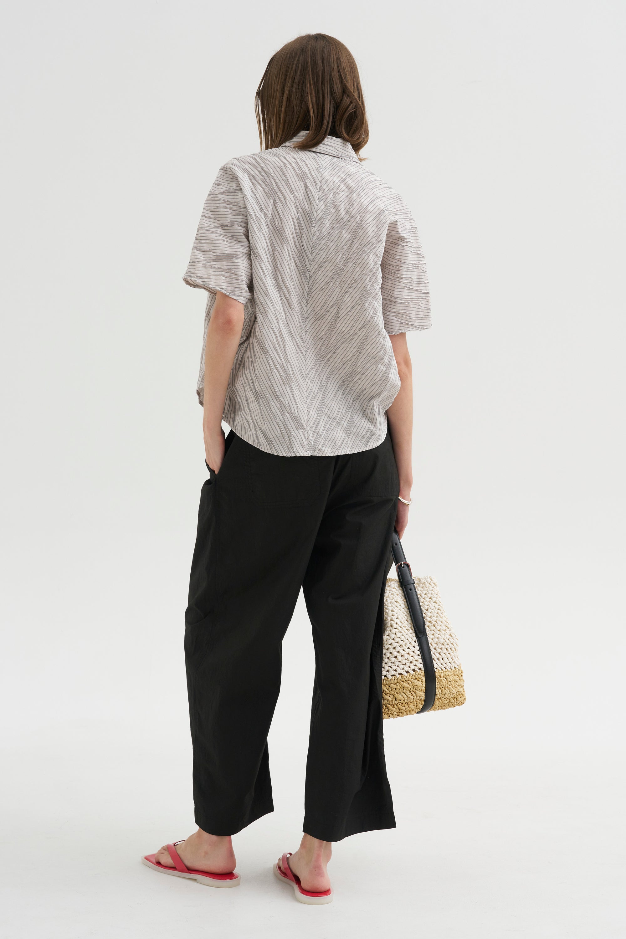 Spa Pleat Pant, Black