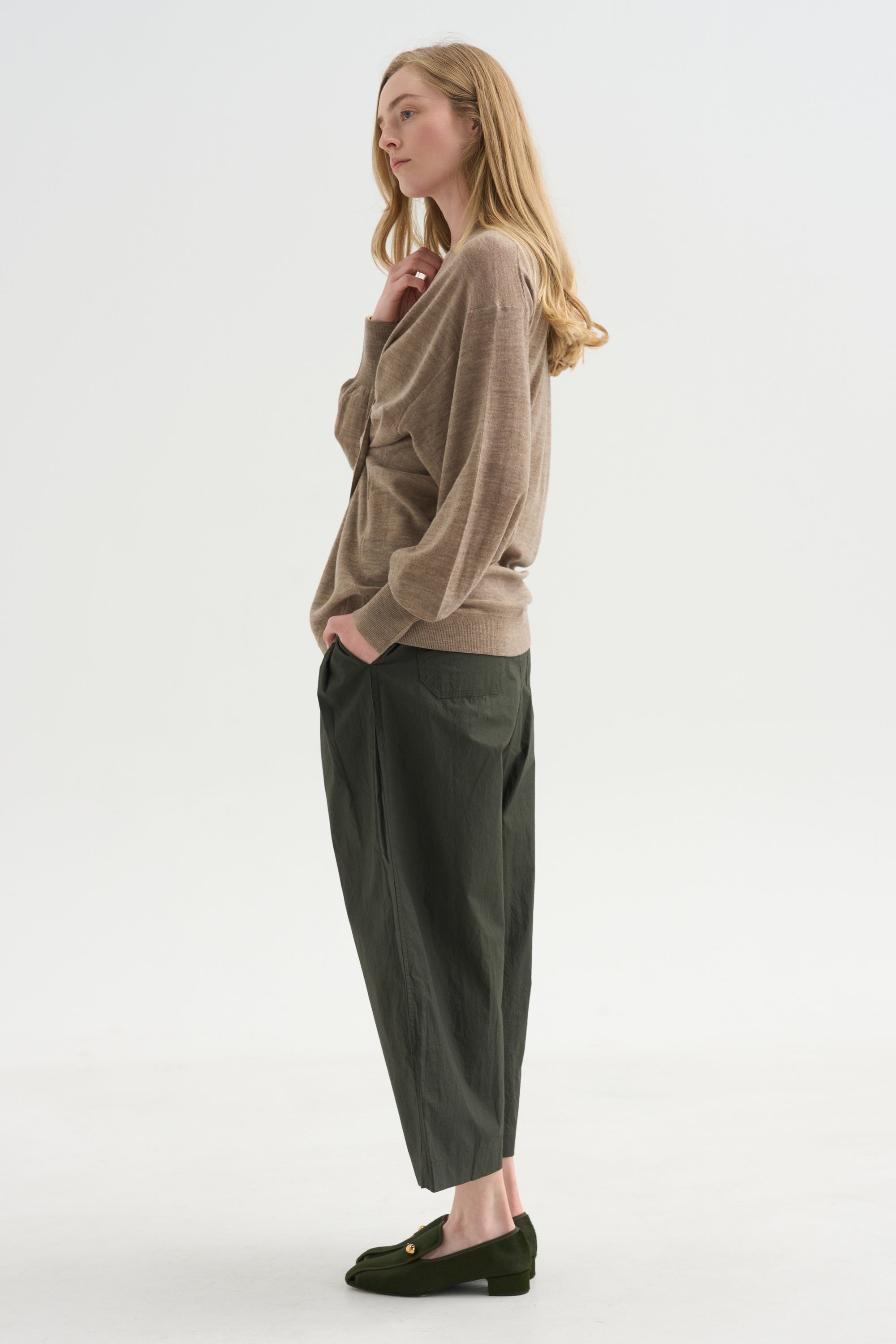 Spa Pleat Pant, Rosin