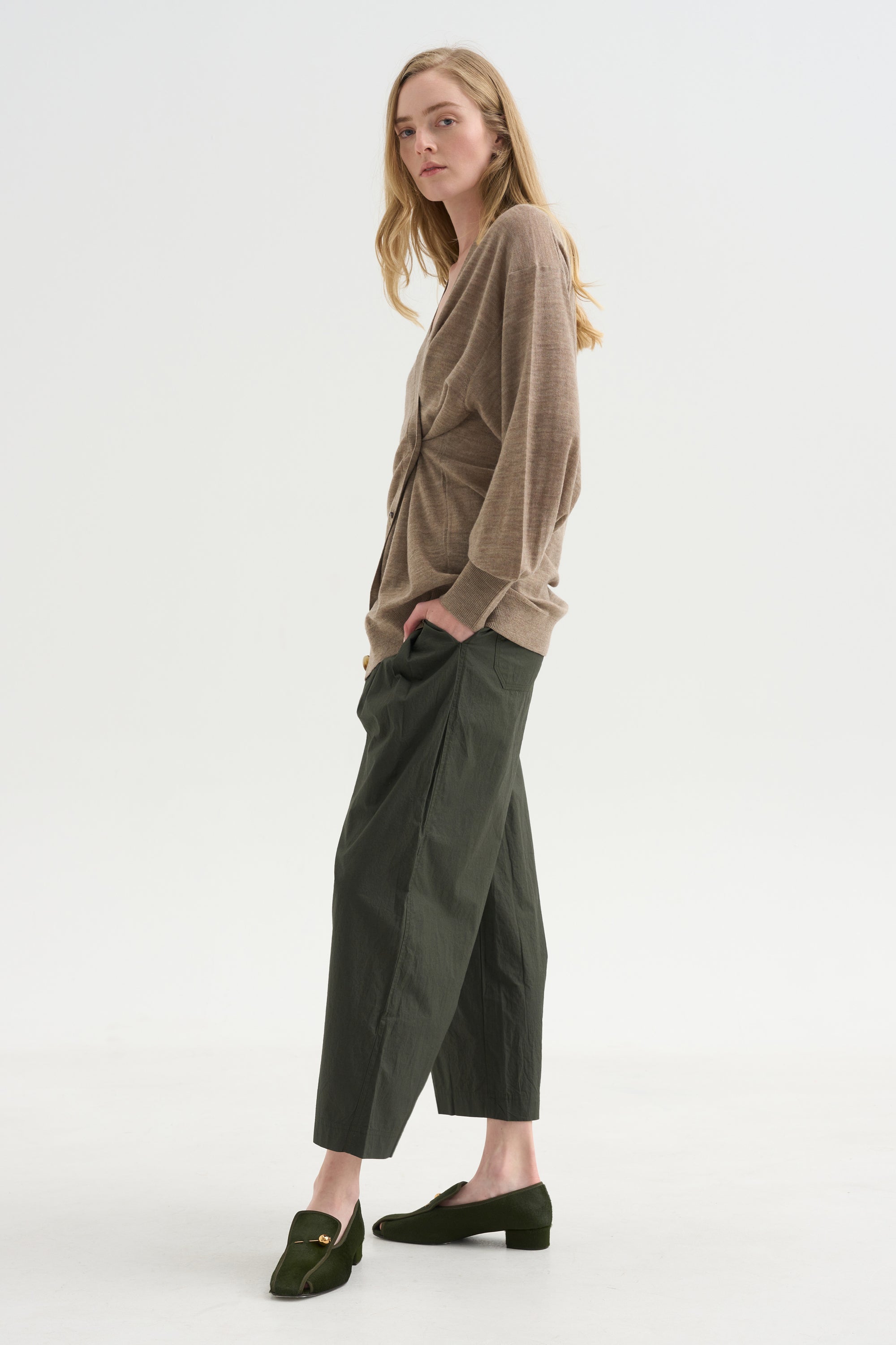 Spa Pleat Pant, Rosin