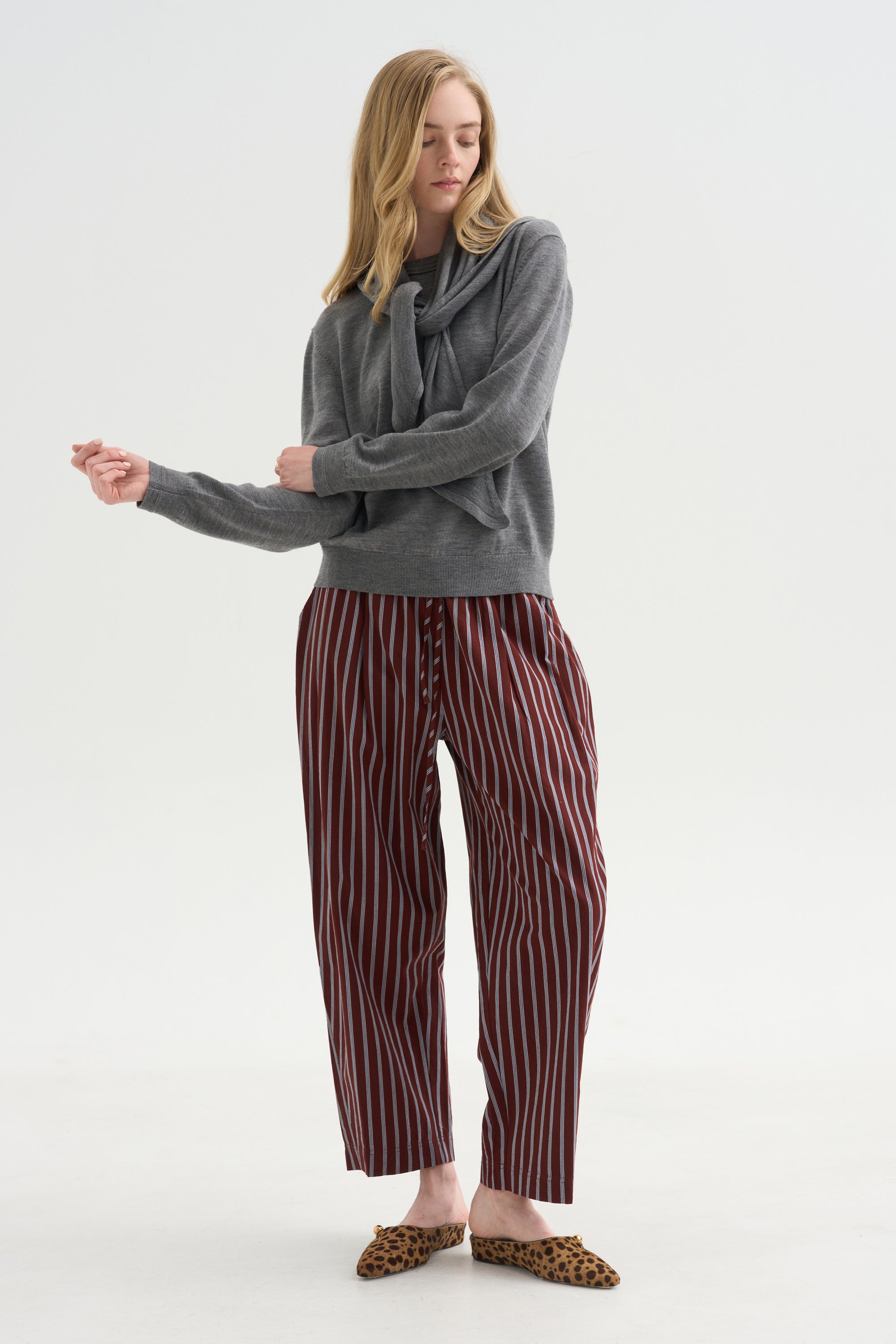 Everyday Pull On Pant, Spice Multi Stripe