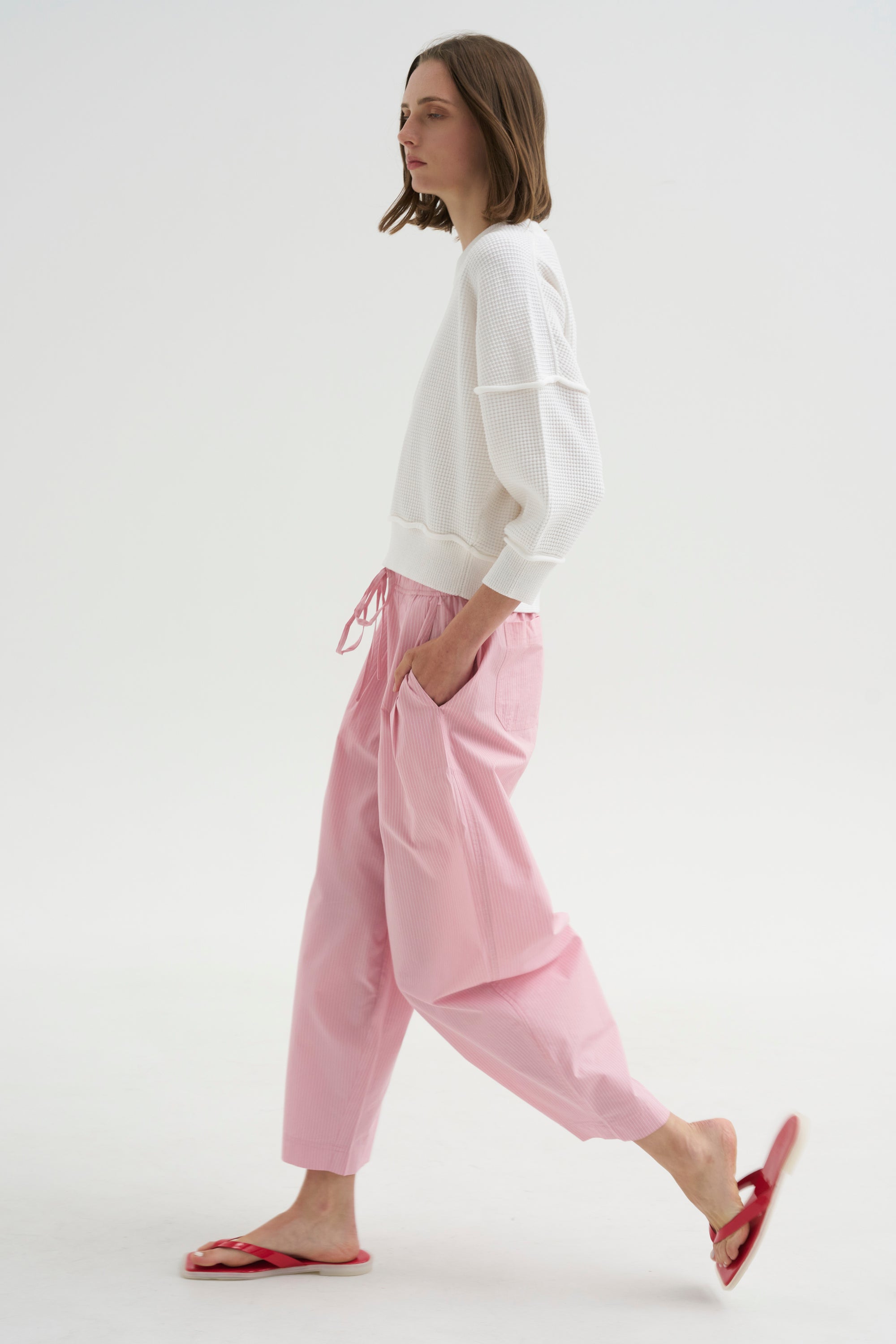 Everyday Pull On Pant,  Pink Taffy Stripe