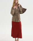 Drippy Tissue Cardigan, Camel