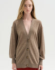 Drippy Tissue Cardigan, Camel