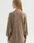 Drippy Tissue Cardigan, Camel