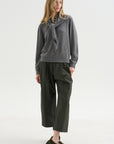Drippy Scarf Top, Grey