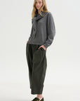 Drippy Scarf Top, Grey