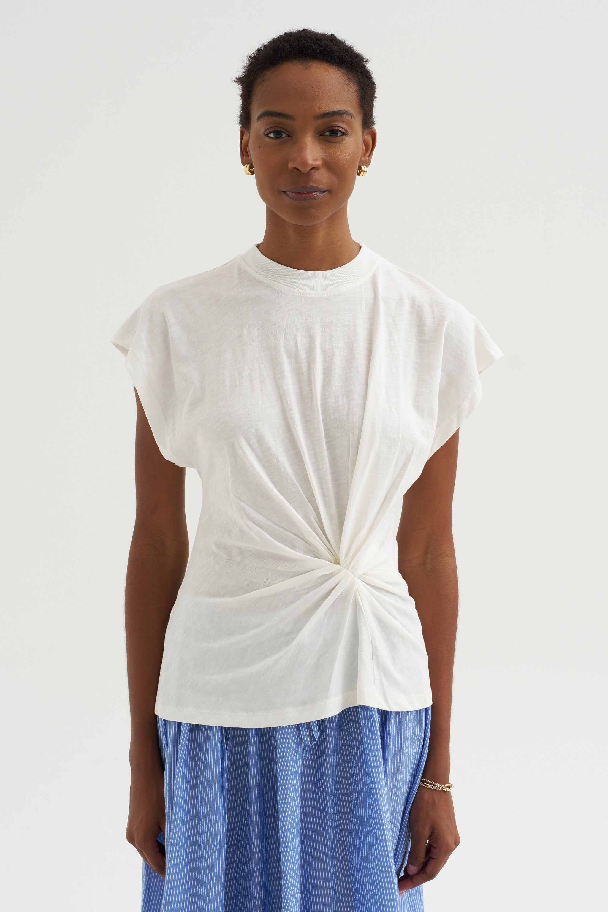 Volta - Twist Top, Cream – Kick Pleat