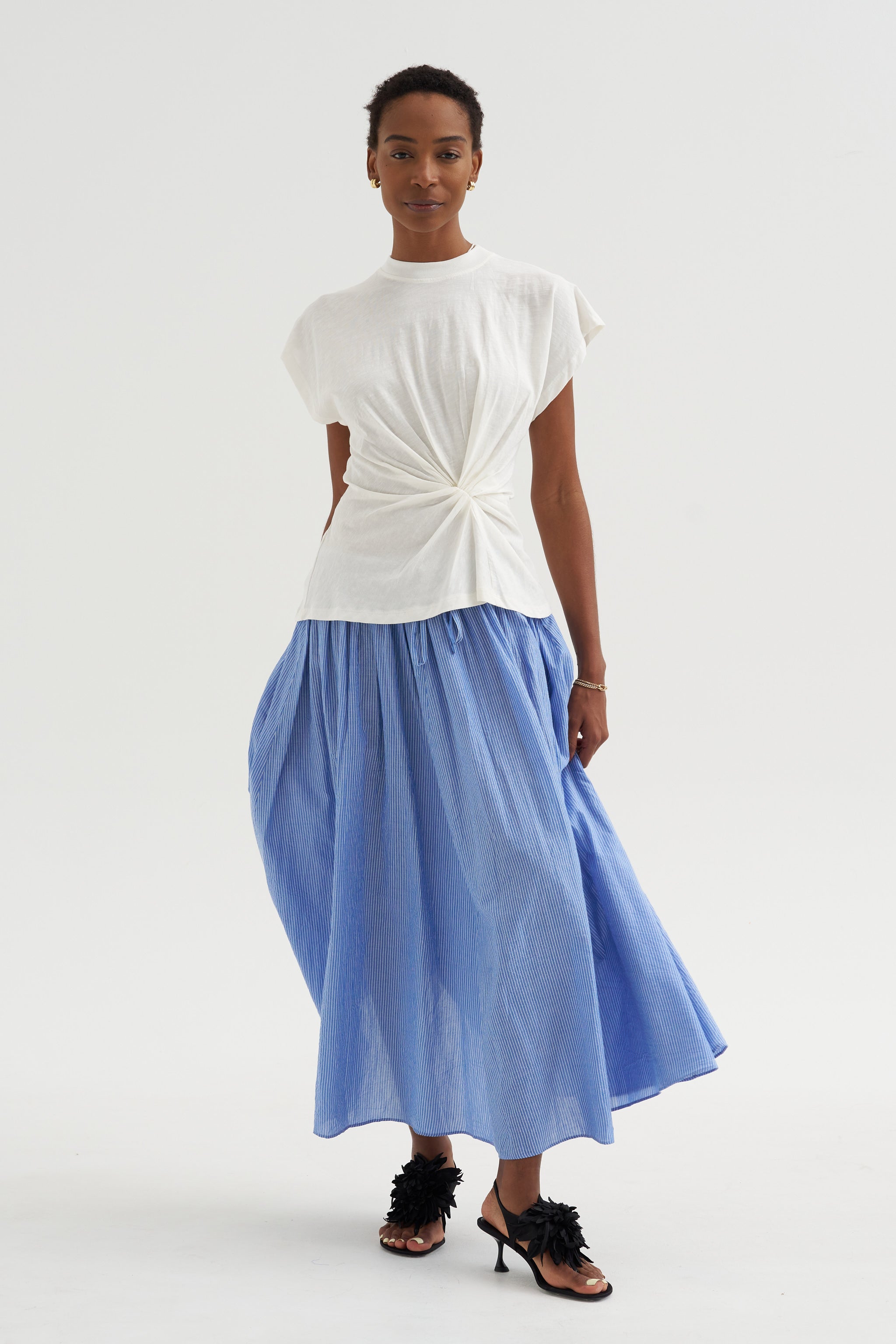 Volta - Twist Top, Cream – Kick Pleat