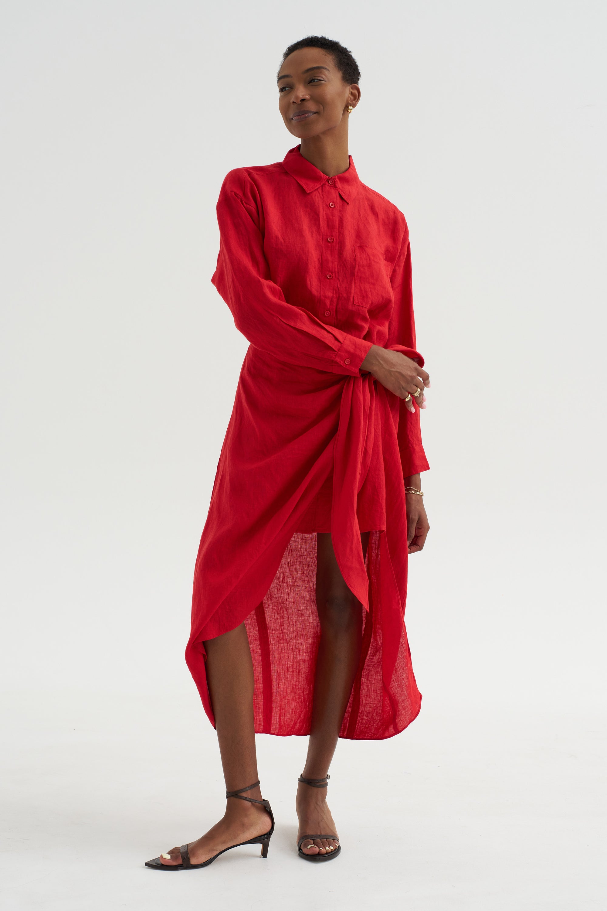 alessandra sarong shirt dress Alessandra