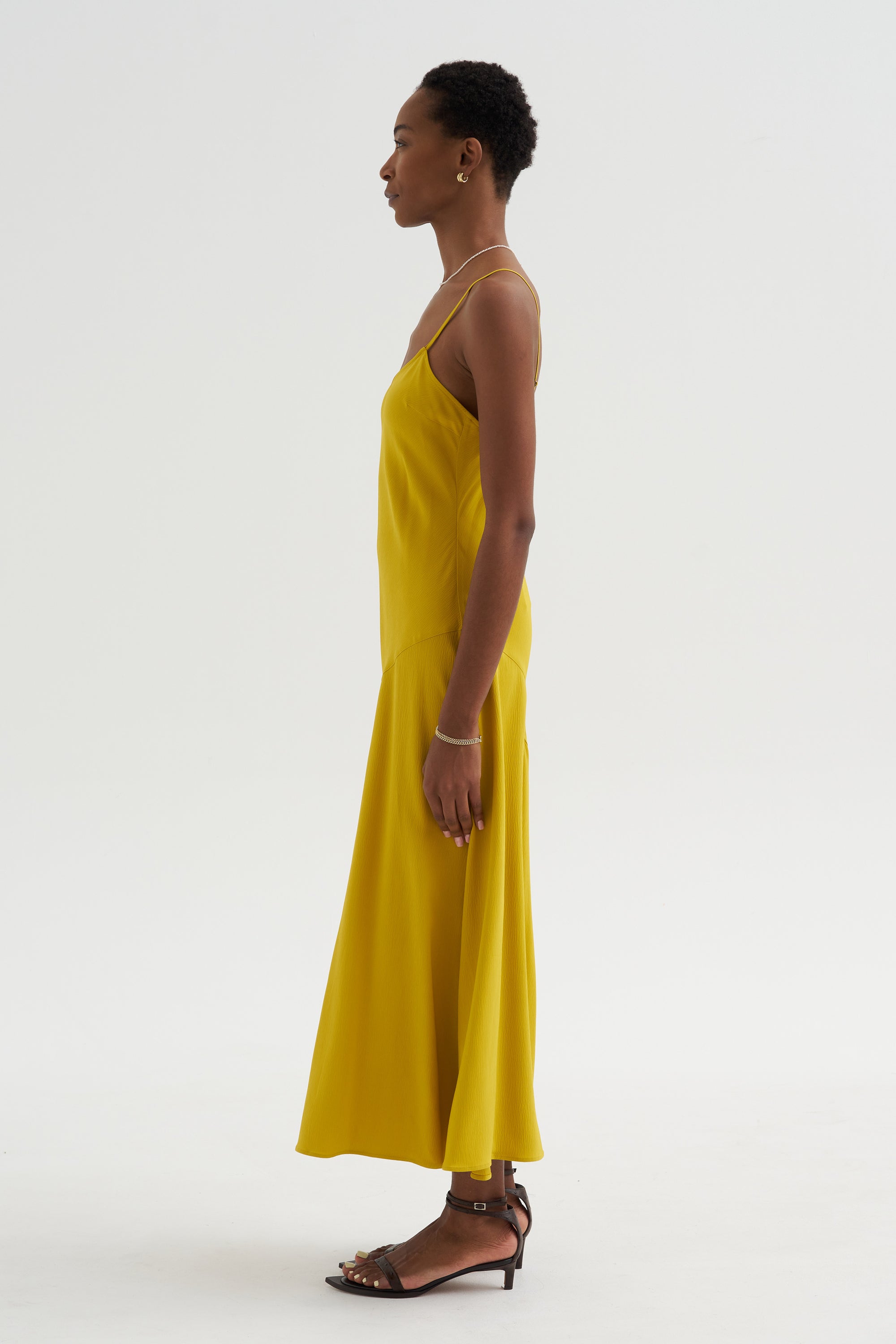Kasimira - Bias Slip Dress, Goldenrod