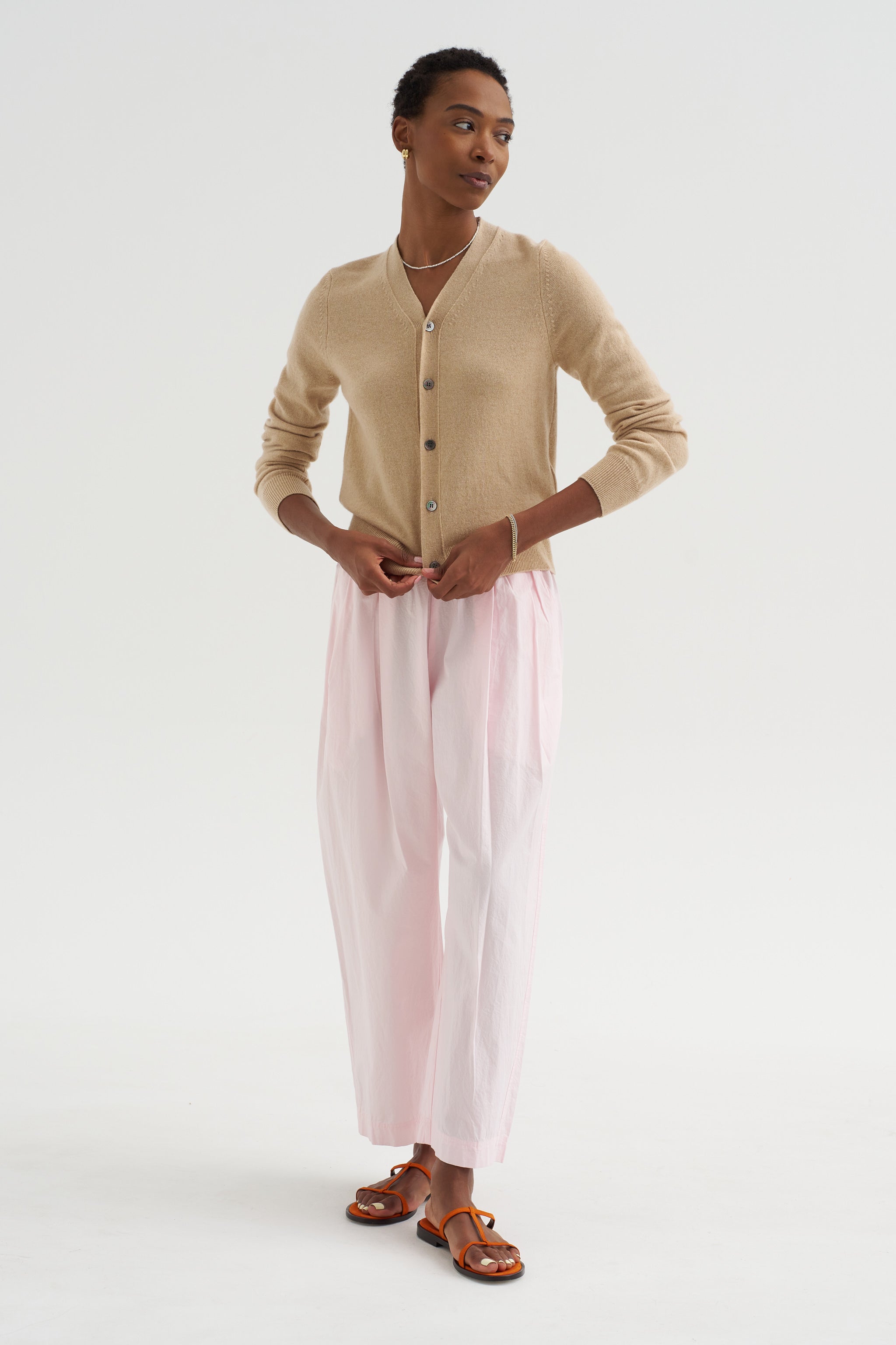 Spa - Pleat Pant, Rosewater – Kick Pleat