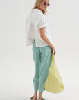 Everyday Pull-on Pant, Yarn Dye Stripe Green