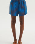 Mar - Stripe Short,  Blue Pond