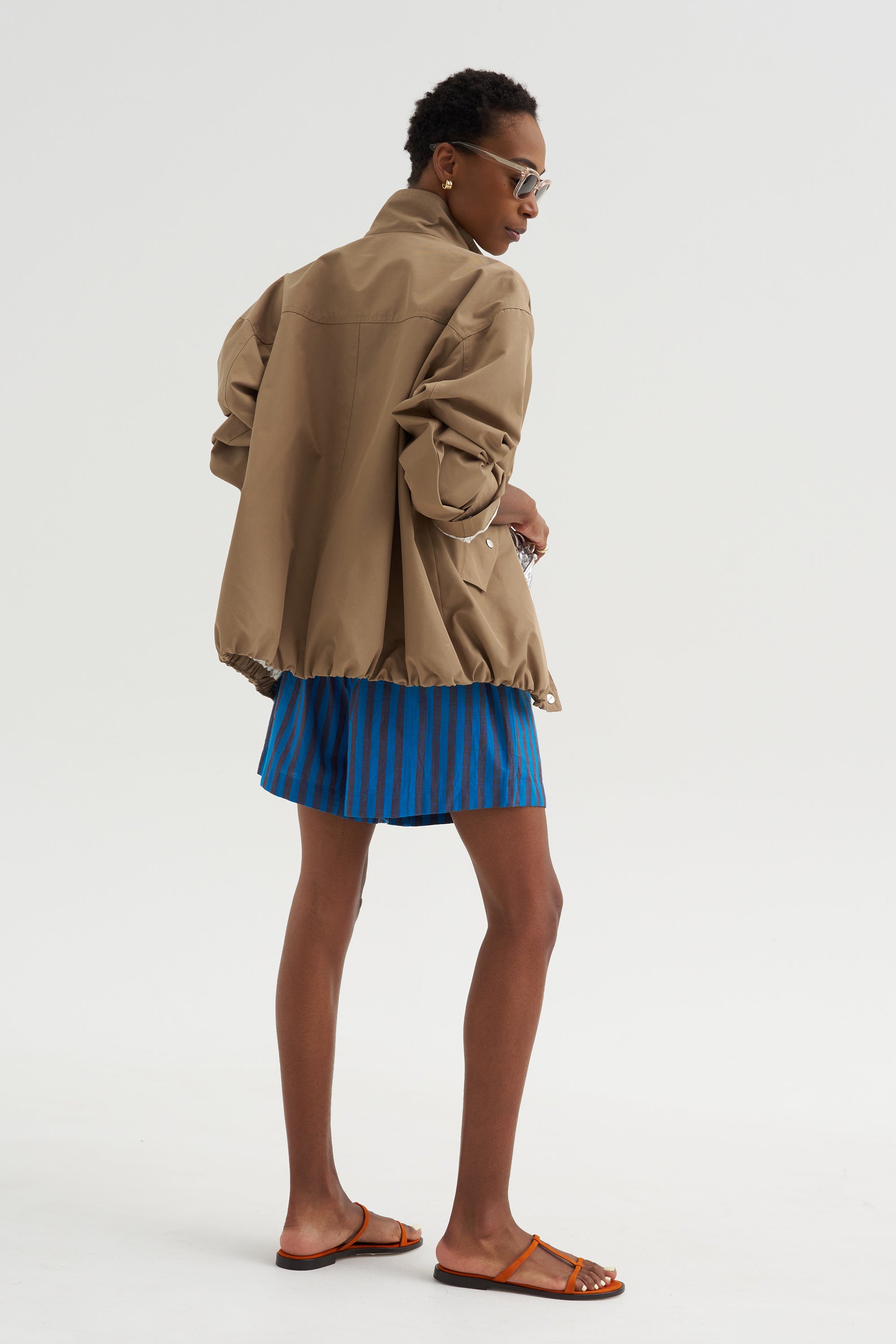 Mar - Stripe Short,  Blue Pond