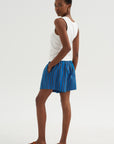 Mar - Stripe Short,  Blue Pond