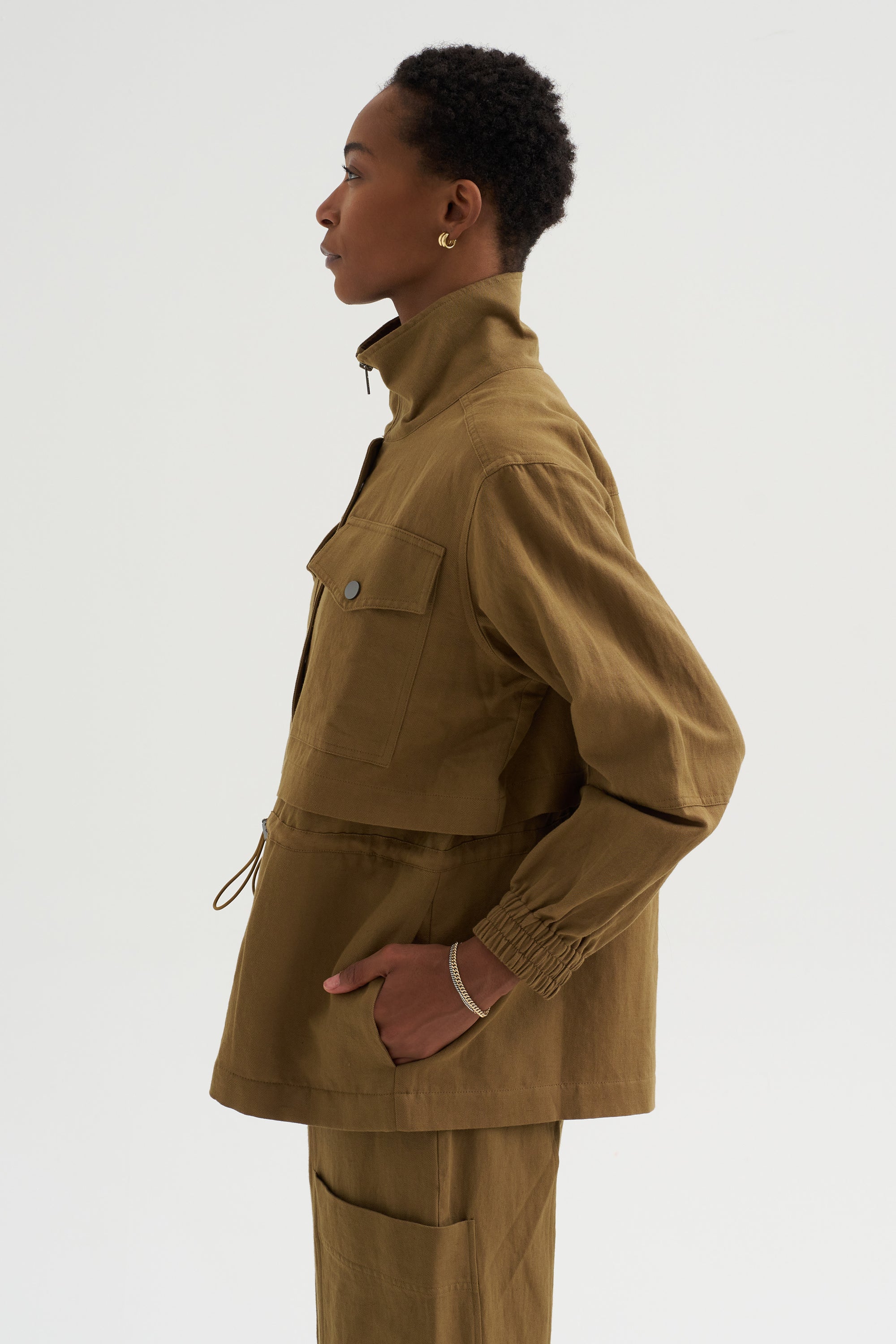 Selva - Long Jacket, Tobacco