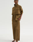 Selva - Long Jacket, Tobacco